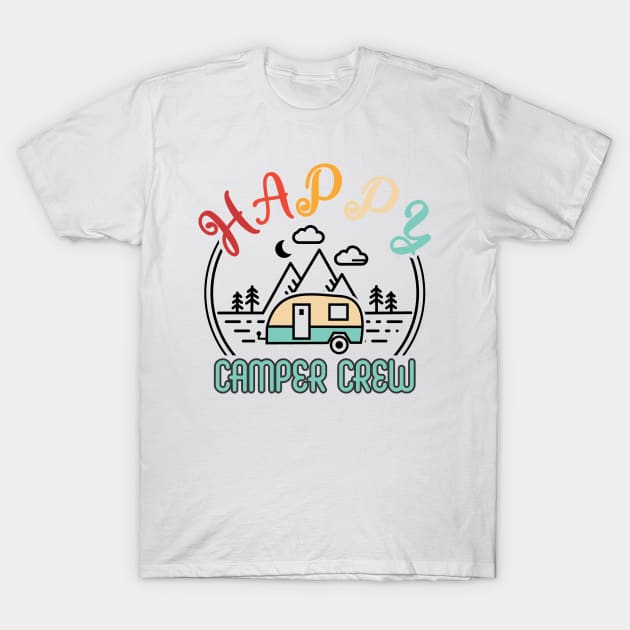 Happy Camper Crew T-Shirt by blessedpixel